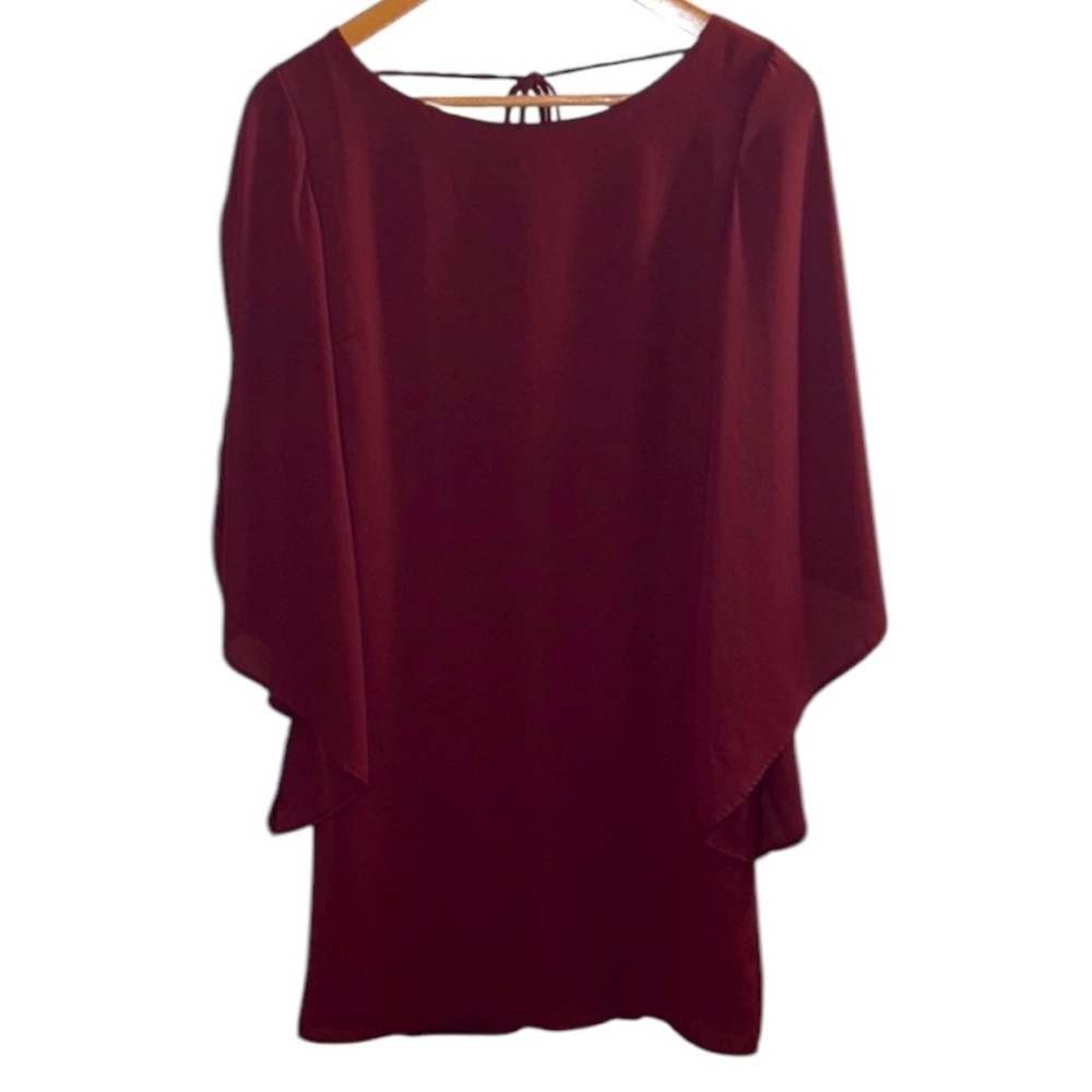 Carmela Red Dolman Sleeve Cocktail Dress Size Medium